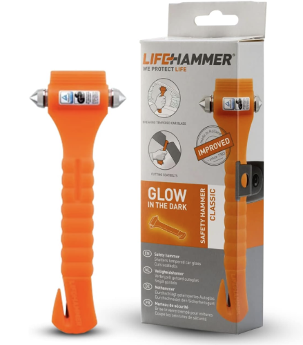 Nothammer original LifeHammer CLASSIC GLOW-O Inkl. Halter, Gurtschneider Blister